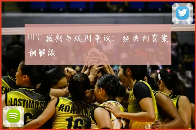 UFC 裁判与规则争议：经典判罚案例解读